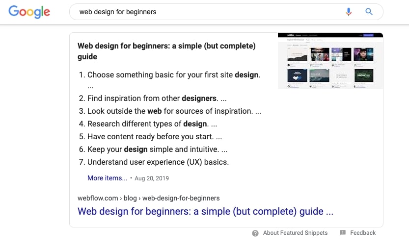web design for beginners by webflow