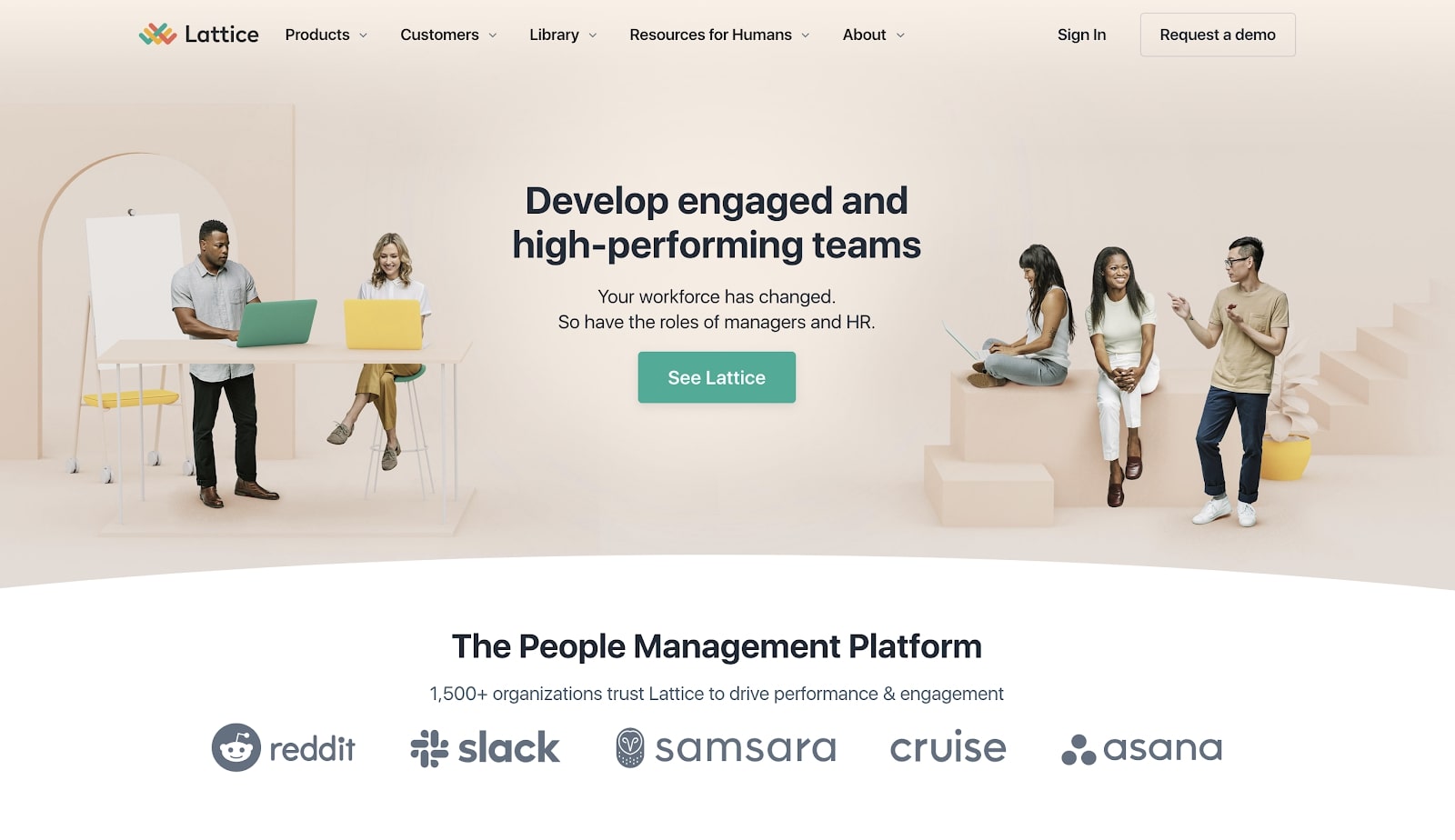 lattice's 2020 home page