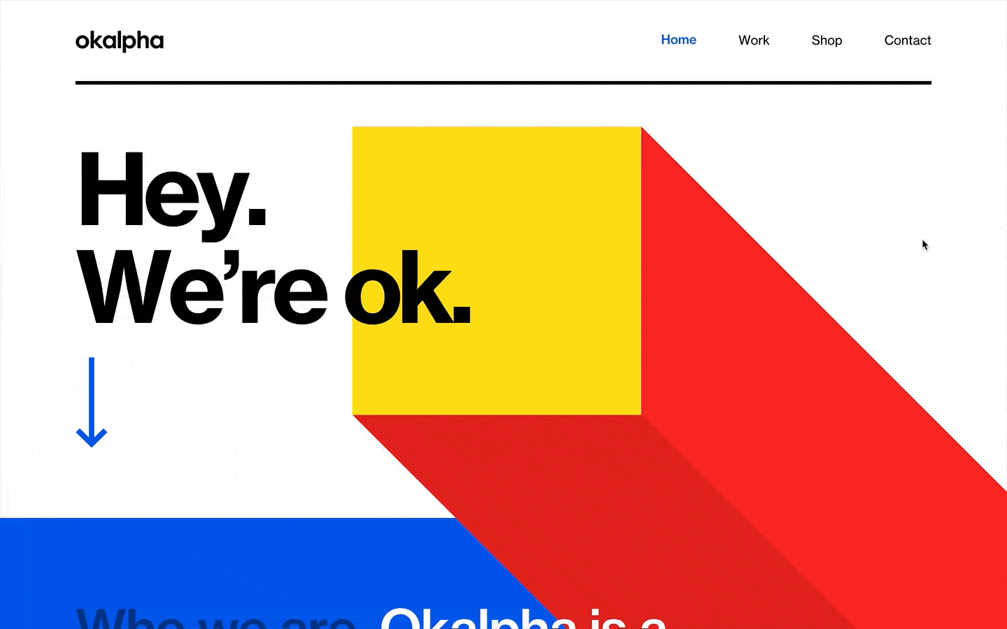 okalpha's website built in Webflow