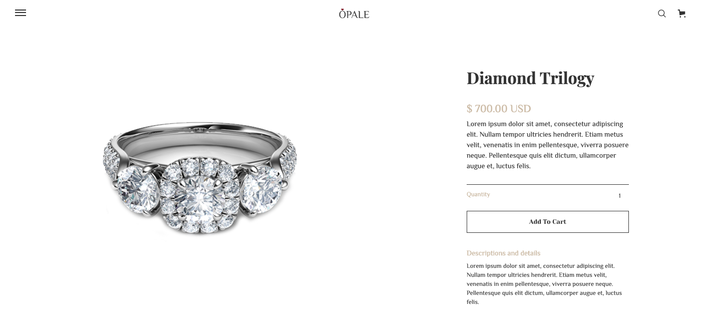 opale product page