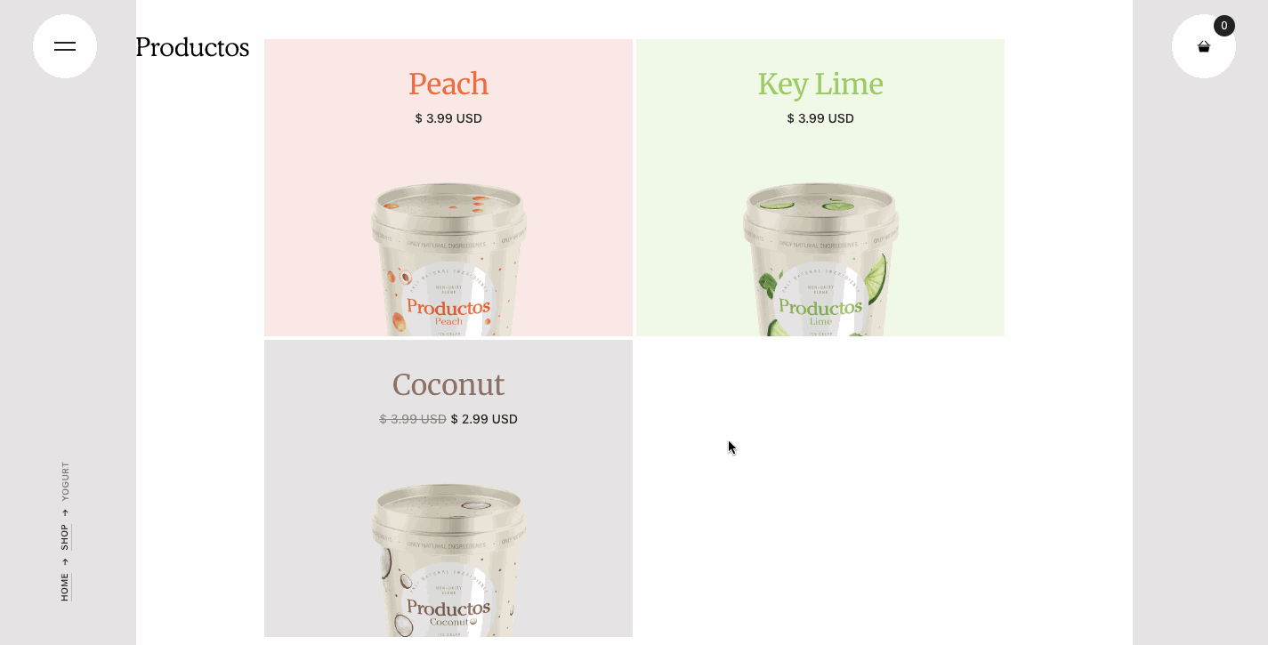 ecommerce product page interaction