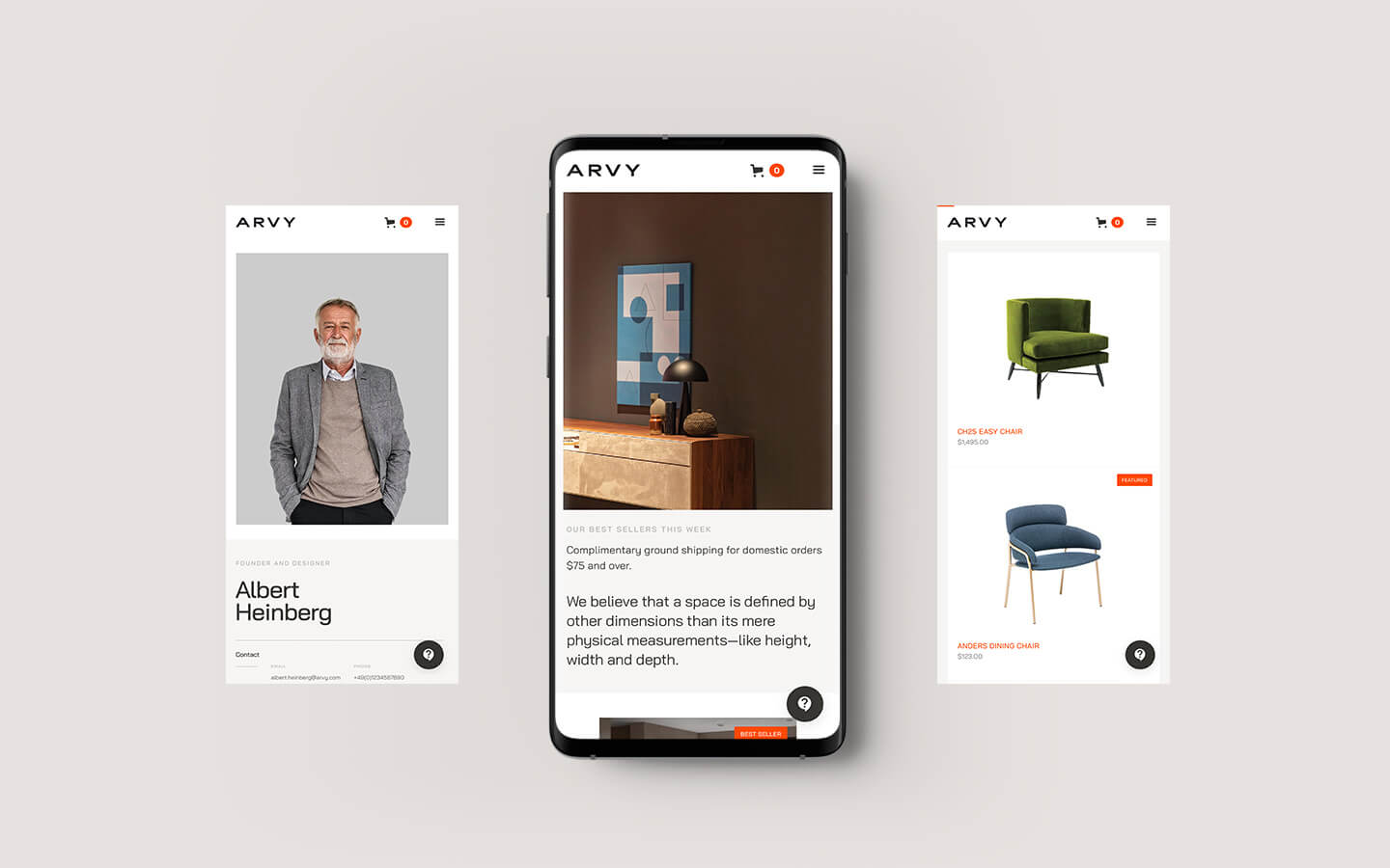 arvy webflow template