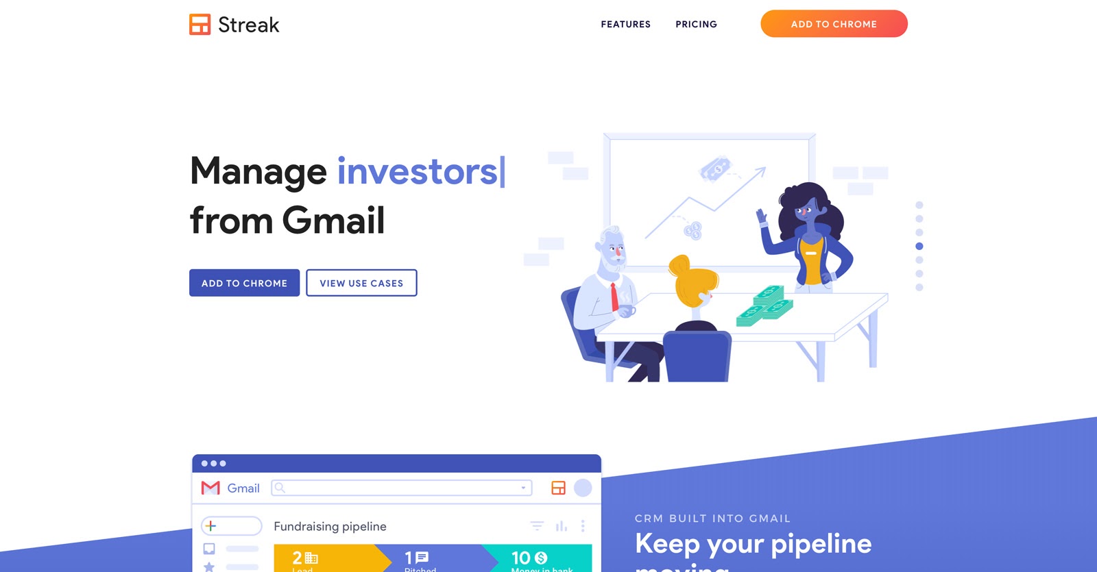 manage investors with streak