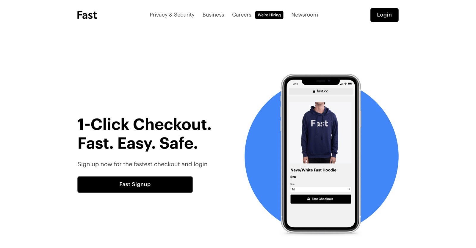 1 click checkout with fast