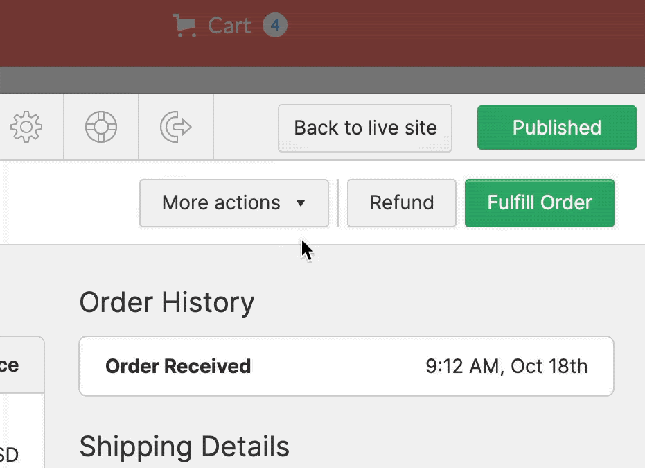 webflow ecommerce email controls