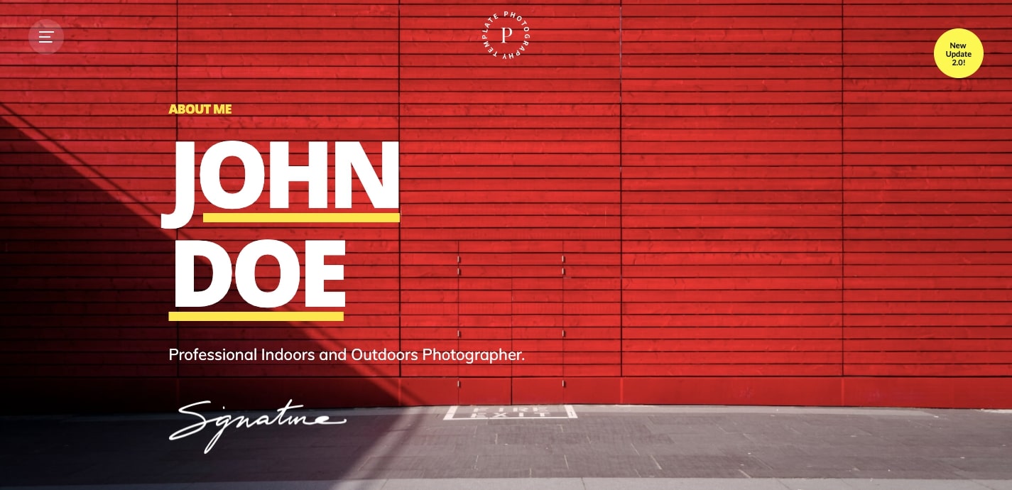 photo webflow template