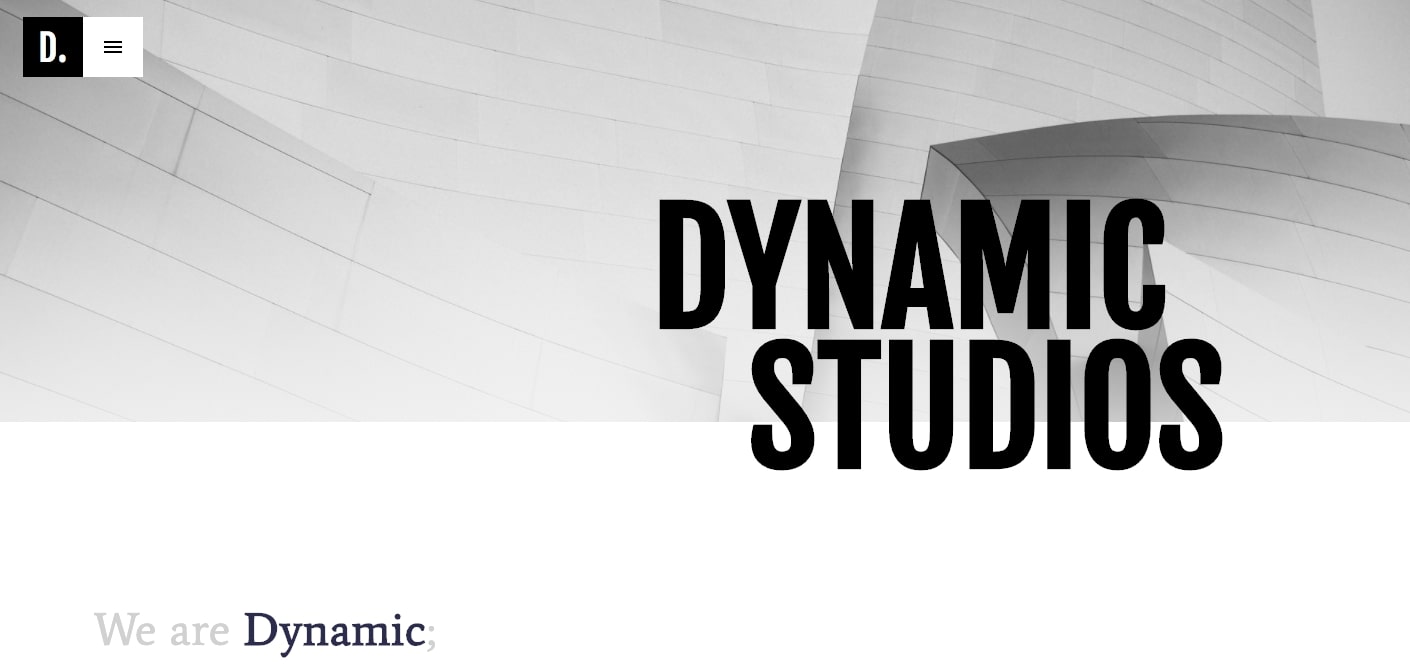 dynamic studio portfolio template
