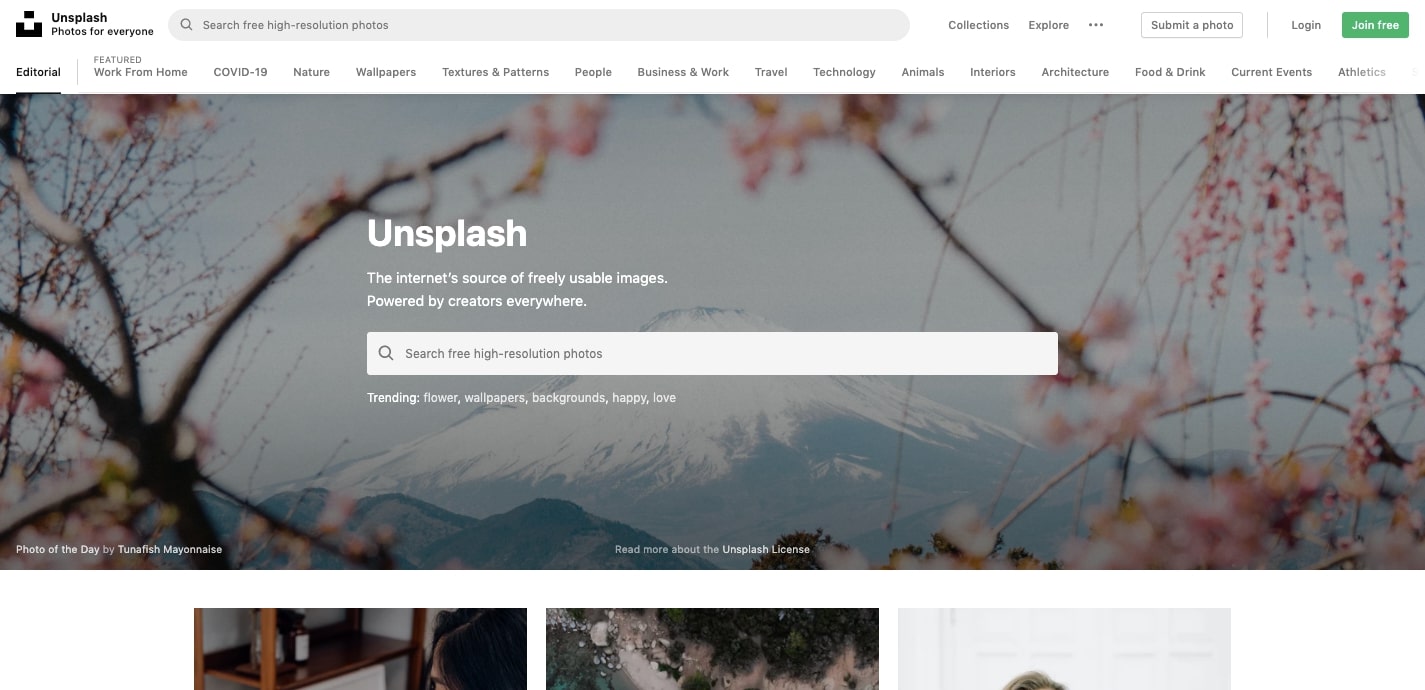 unsplash free stock photos