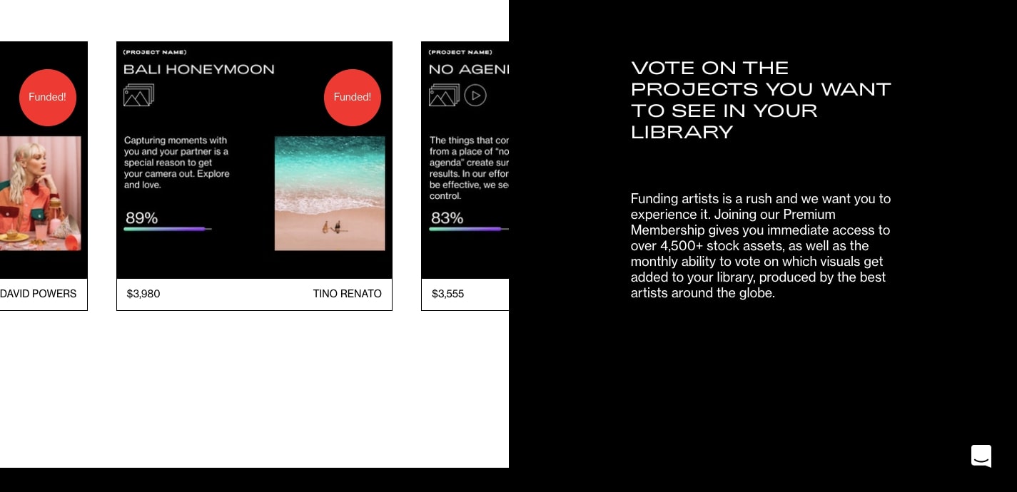 vote on project images