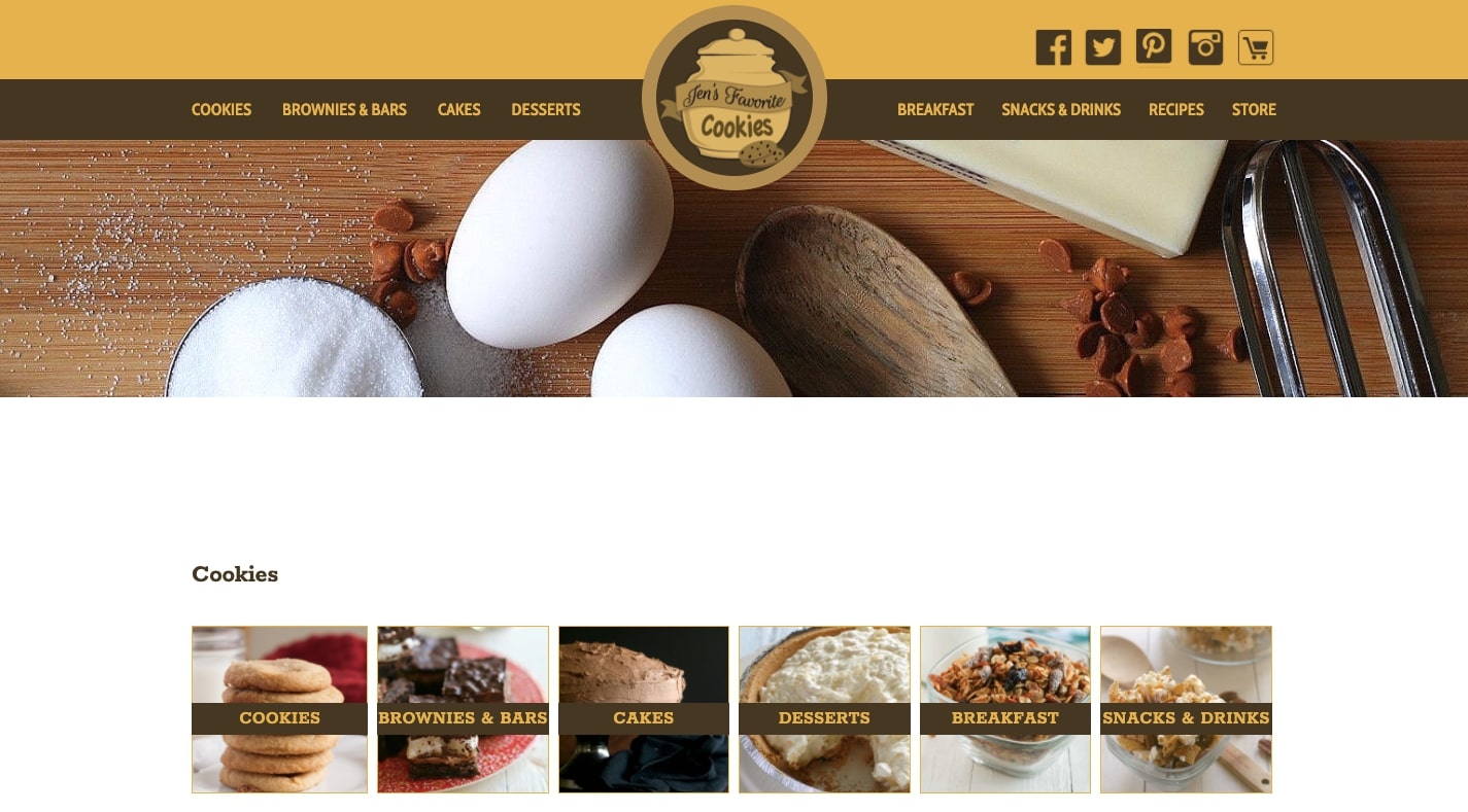 jen's favorite cookies website