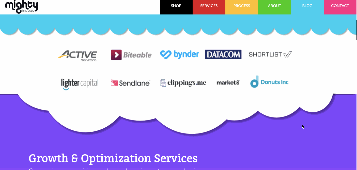 mighty fine copy site
