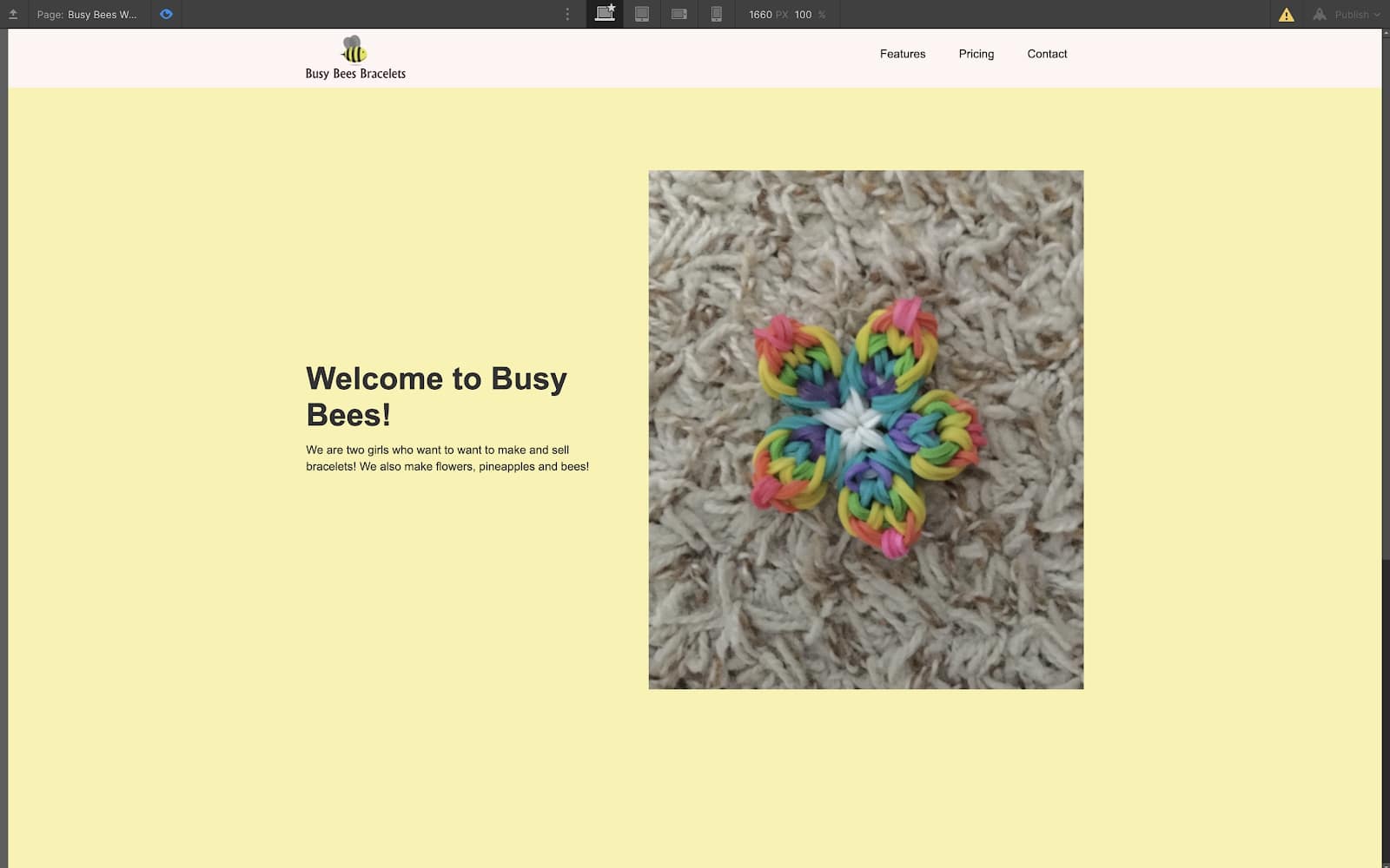 busy bees bracelets