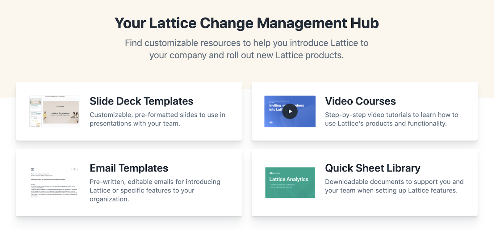 lattice change management hub