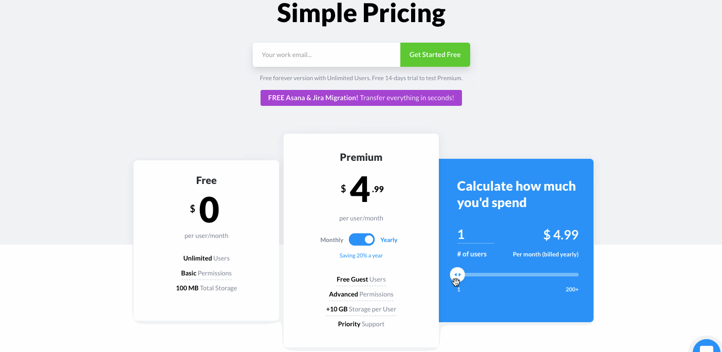 produck pricing page