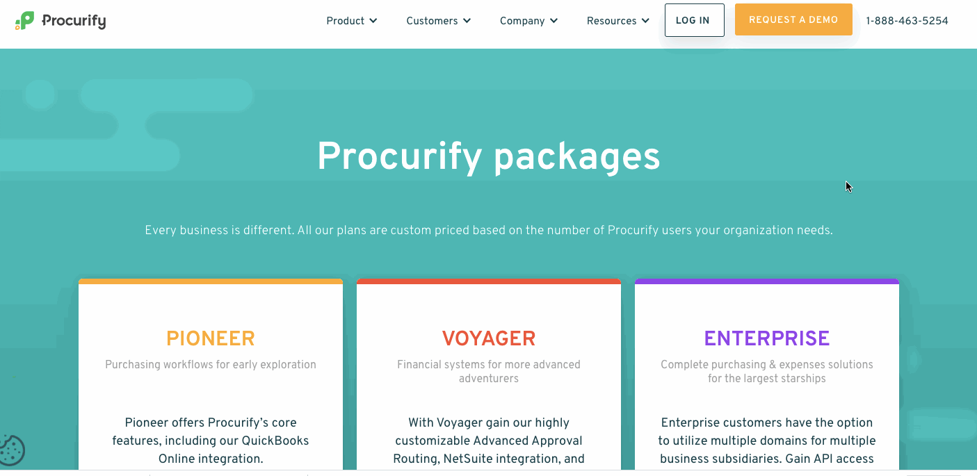 procurify pricing page