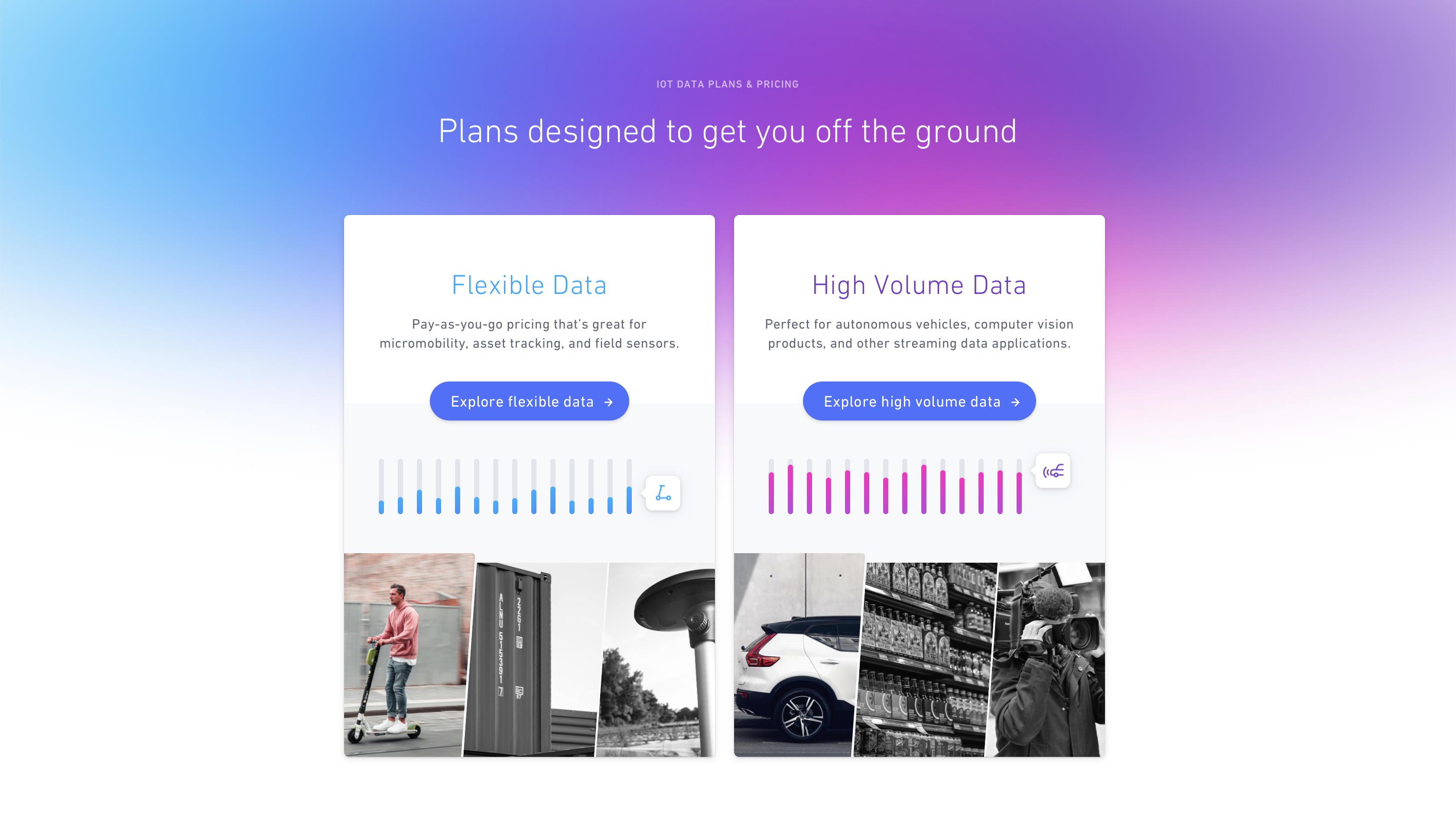 Hologram pricing page