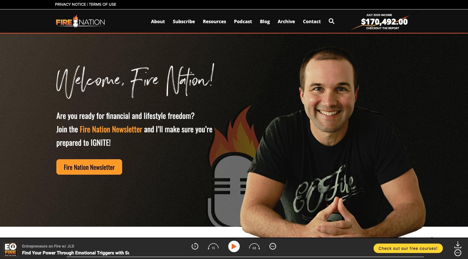 entrepreneurs on fire podcast