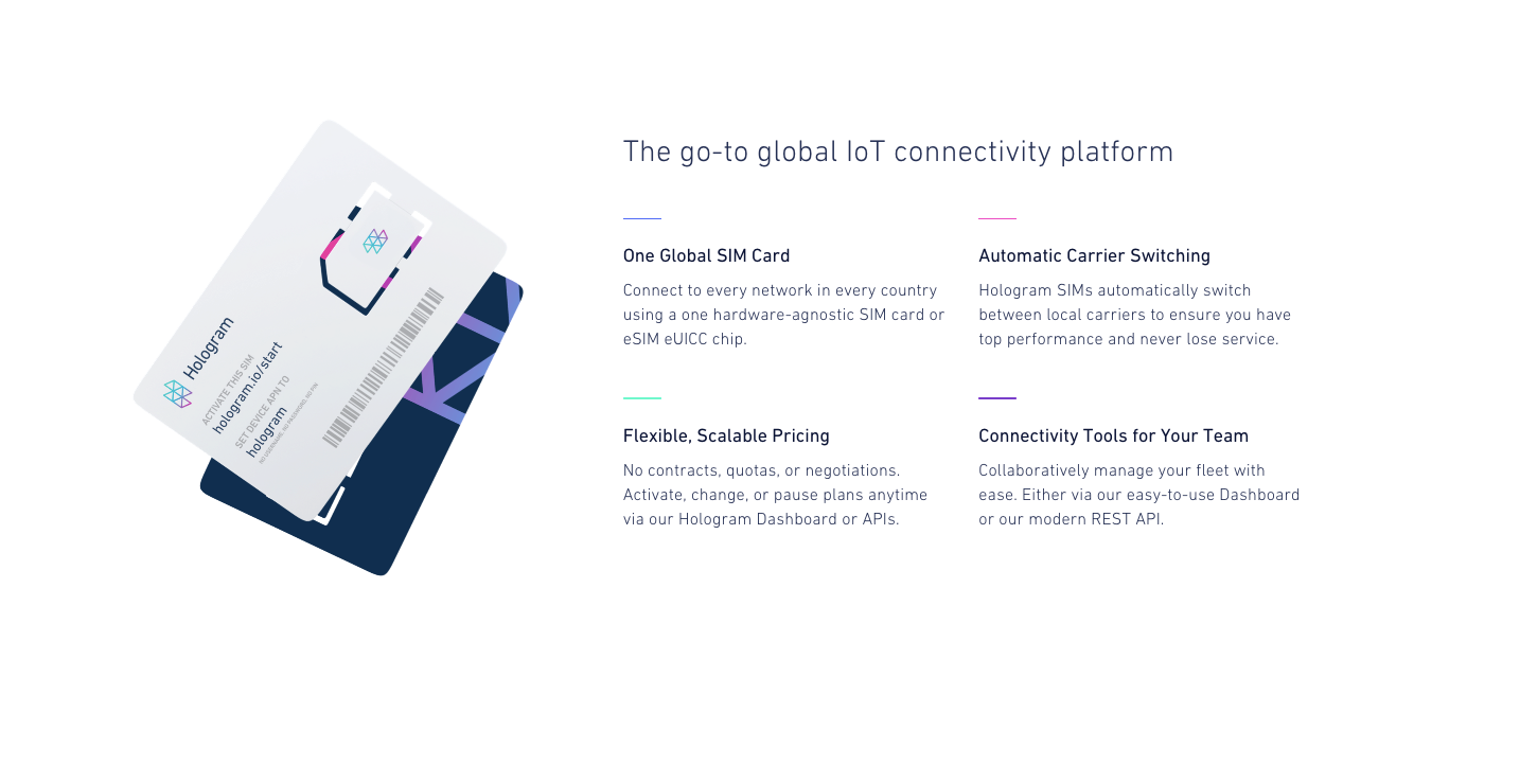 iot connectivity with hologram
