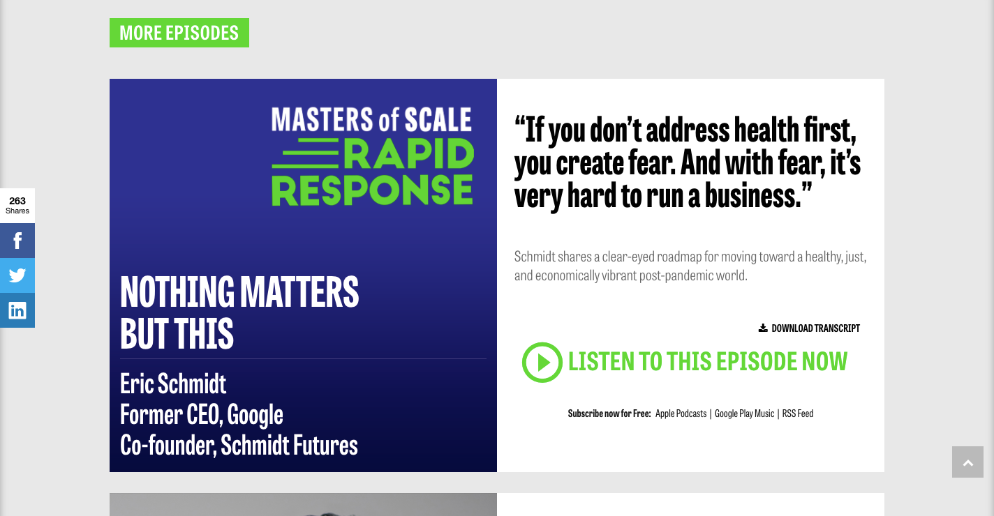 masters of scale podcast