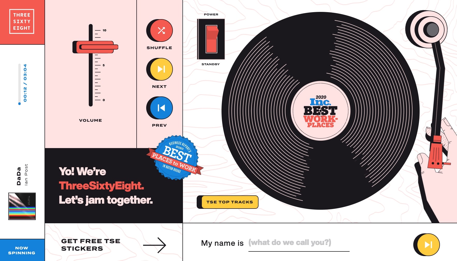 project turntable interactive website