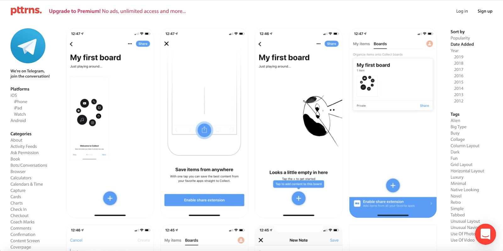 pttrns mobile designs