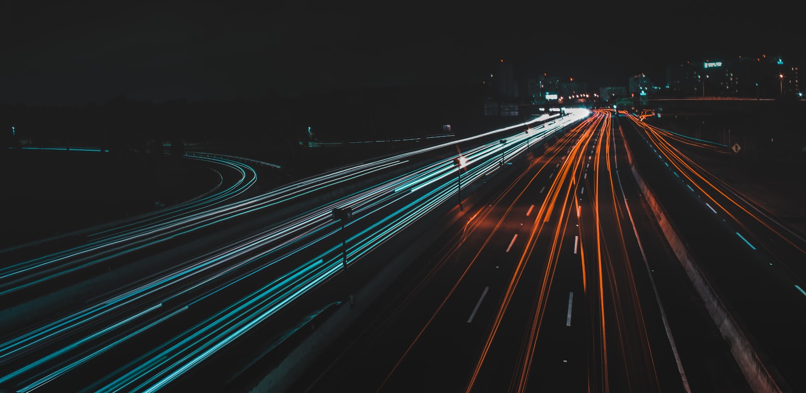 city highway lights