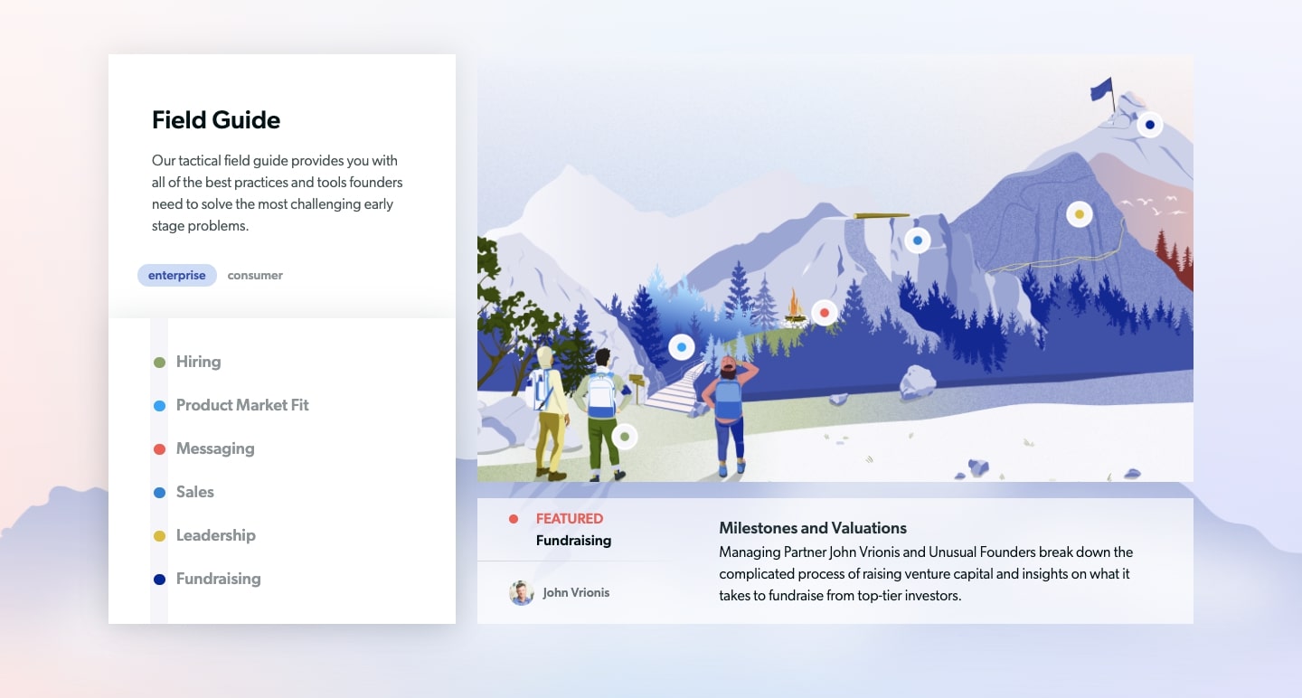 list of unusual ventures' field guides