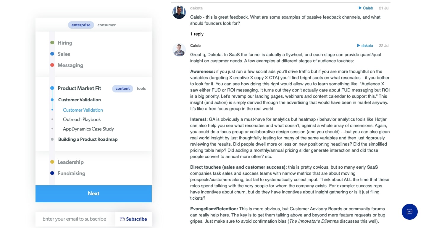field guide for customer validation