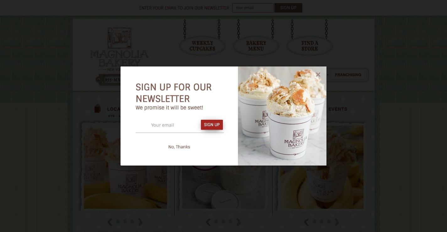 magnolia bakery website