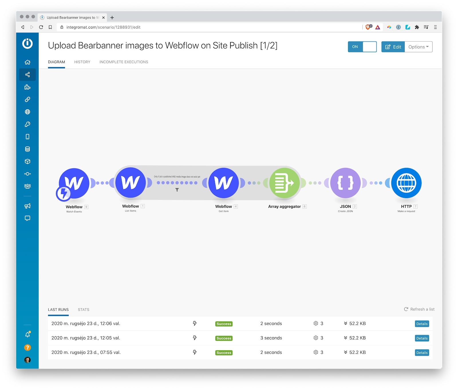 webflow site publish