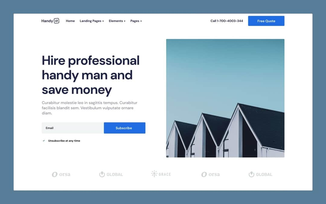 handyUI webflow template