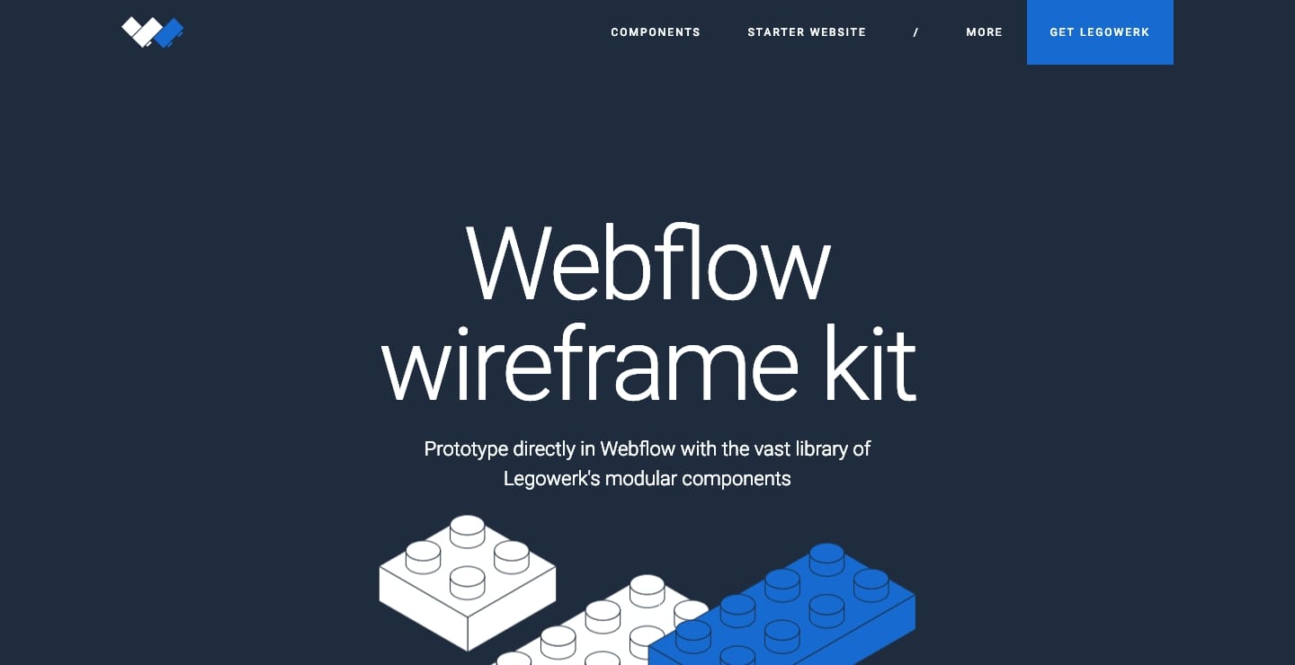 Legowerk Webflow showcase page