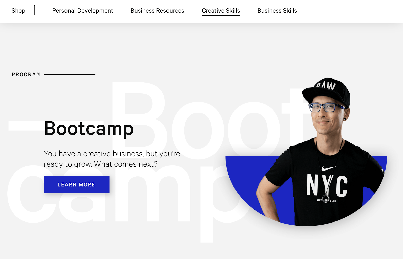 Screenshot of The Futur's Ecommerce shop
