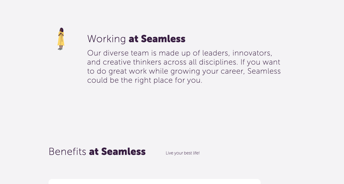 seamless benefits page