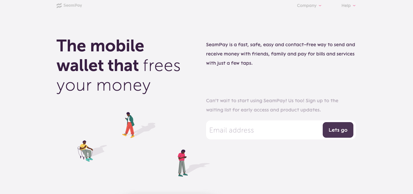 seampay website homepage