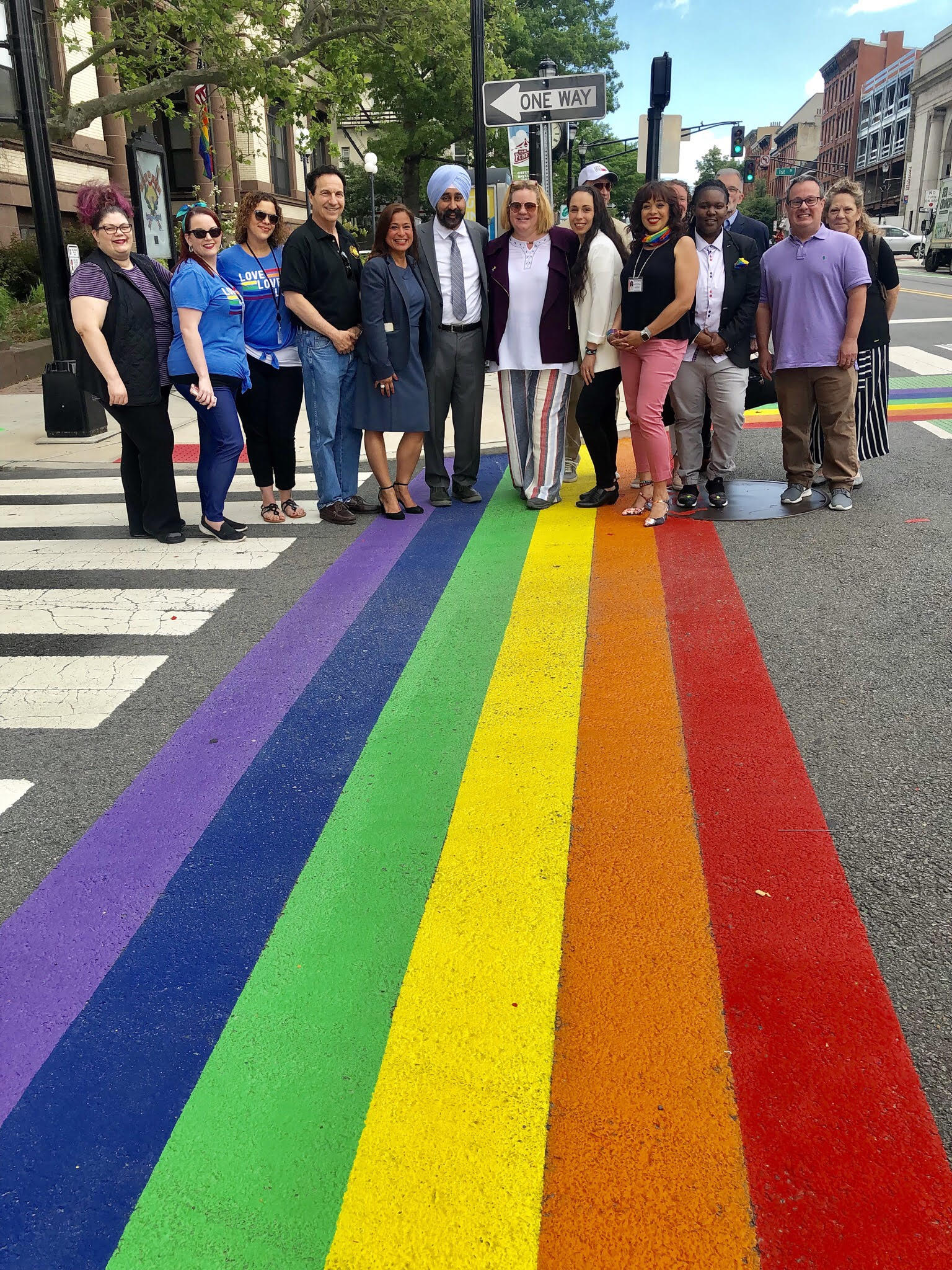 Hoboken kicks off Pride Month with flag raising, rainbow crosswalks