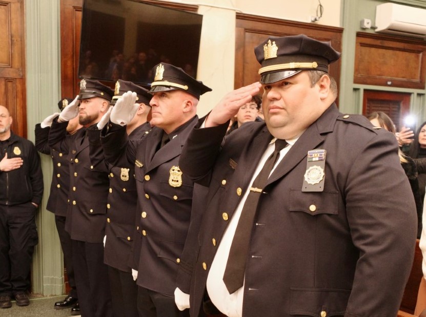 Hoboken Police Department promotes six and honors three retiring