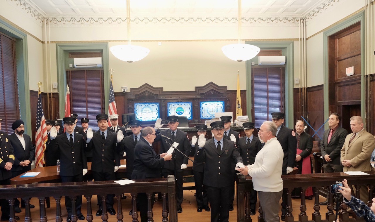 Hoboken Fire Department swears in nine new firefighters
