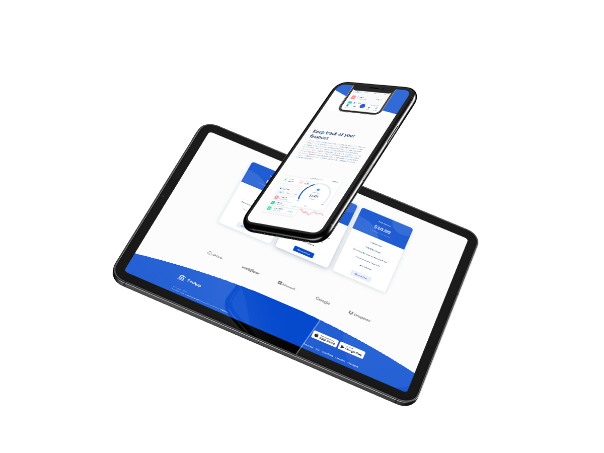 FinApp - App HTML5 Responsive Website Template