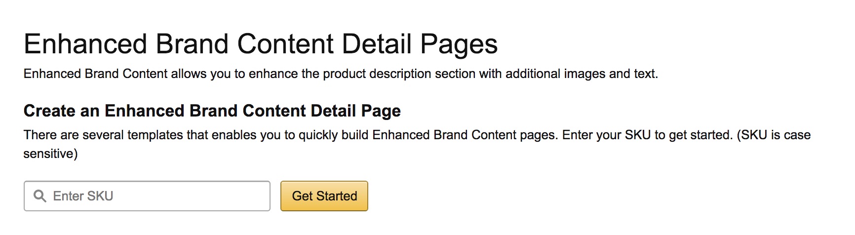How to use Enhanced Brand Content