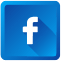 blue facebook logo with white text