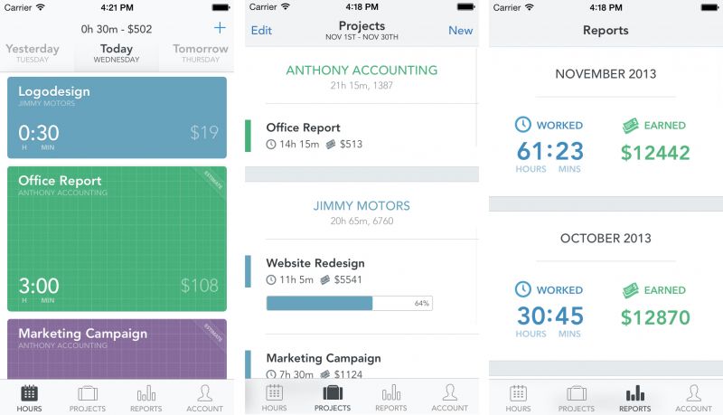 Log Hours App Dashboard