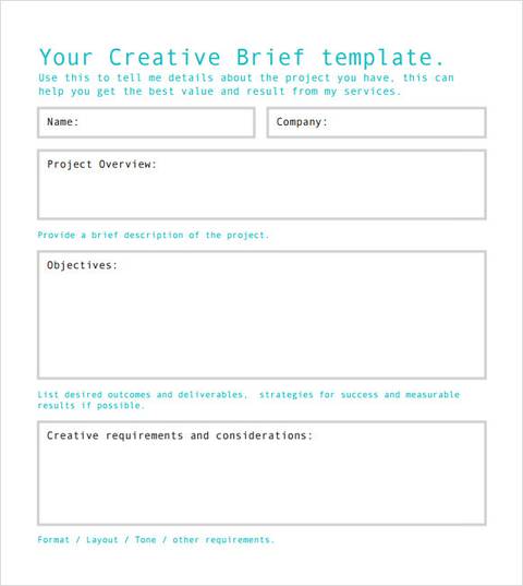 Client Brief Template Sample