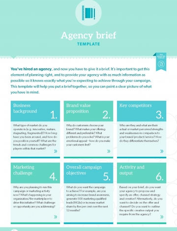Agency Brief Template Sample