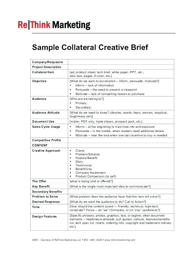 Research Brief Template Sample