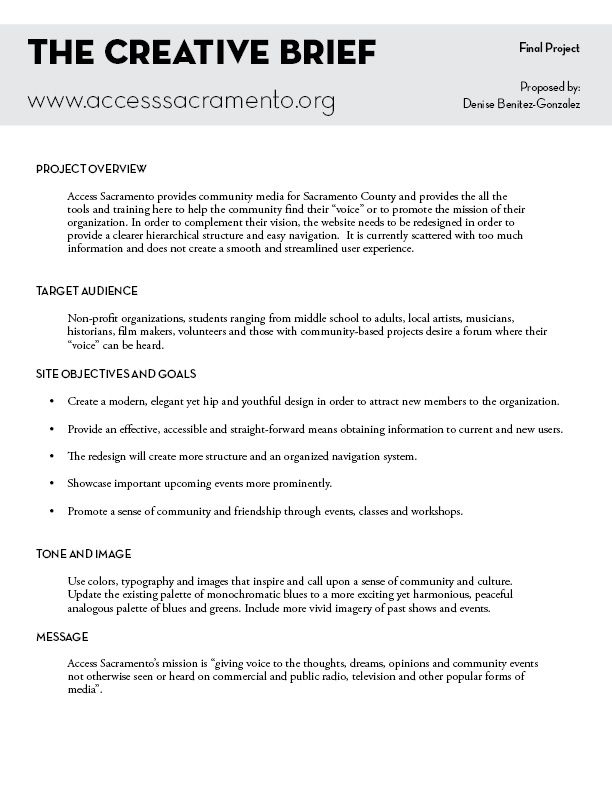 Branding Creative Brief Template