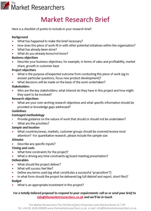 Marketing Creative Brief Template Sample
