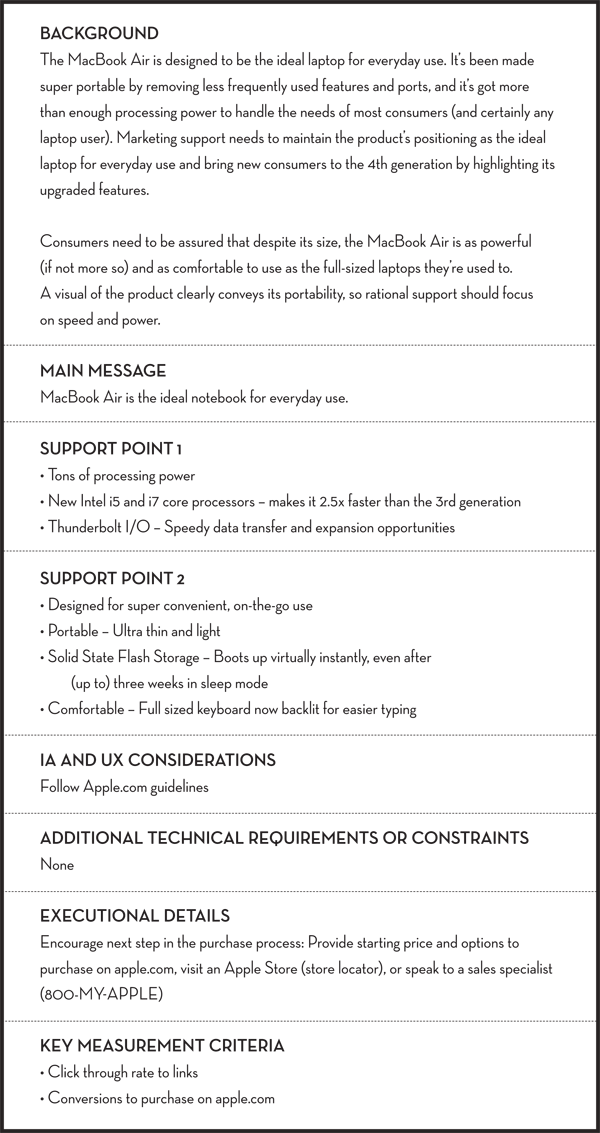 Website Creative Brief Template