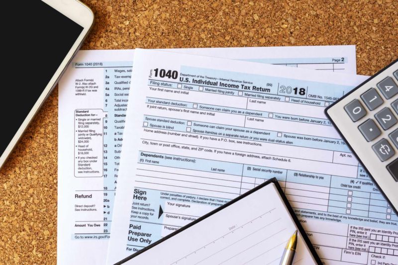 Freelance Tax 1040 Form