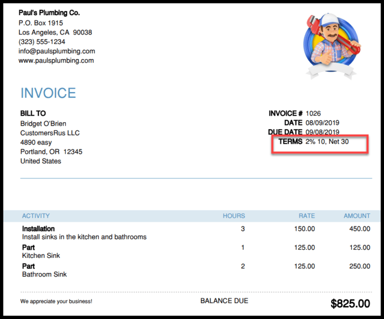 Personal Invoice Template Word Sample